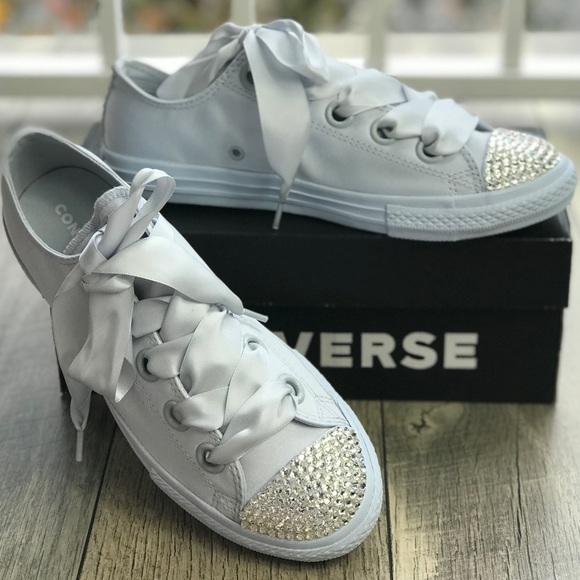 Conv&Swarovski Crystal CT OX Big Eyelet Pure Plat - Picture 6 of 8